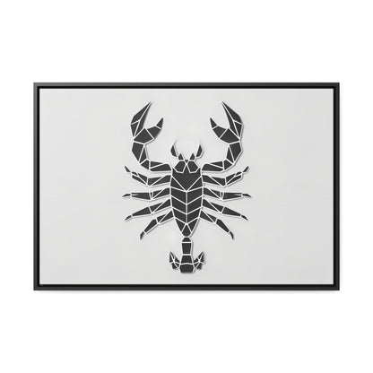 Geometric Scorpion Icon - Gallery Canvas Wraps, Horizontal Frame