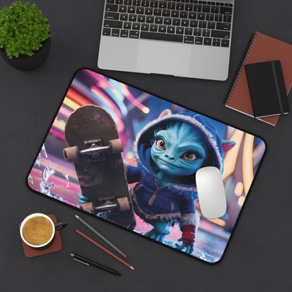 Cute Ice Alien Skater - Desk Mat