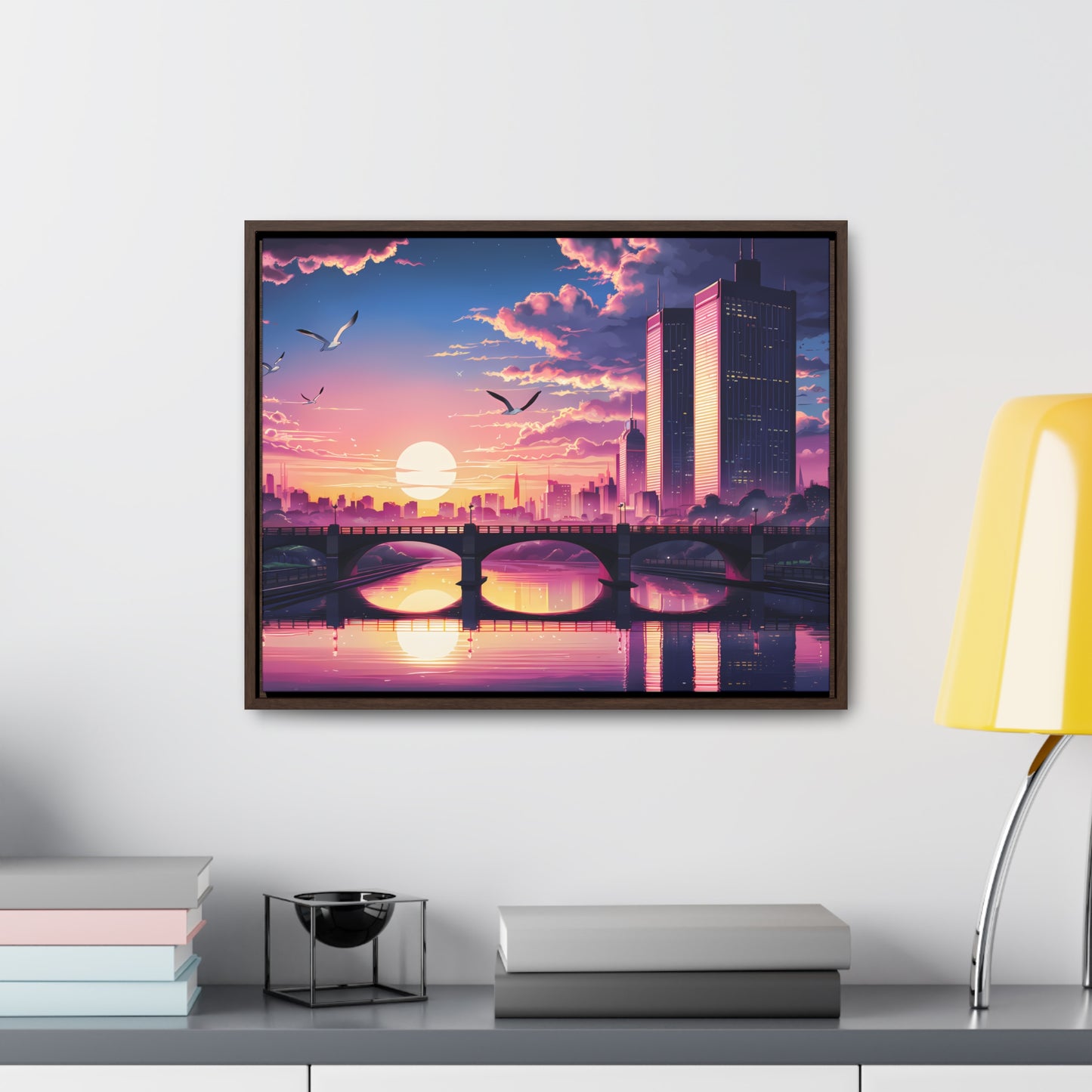 Twilight Reflections - Gallery Canvas Wraps, Horizontal Frame