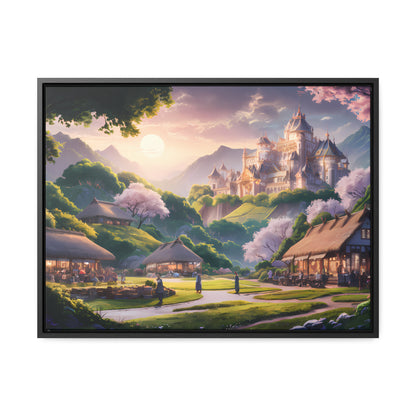 "Whispers of the Twilight Kingdom" - Gallery Canvas Wraps, Horizontal Frame