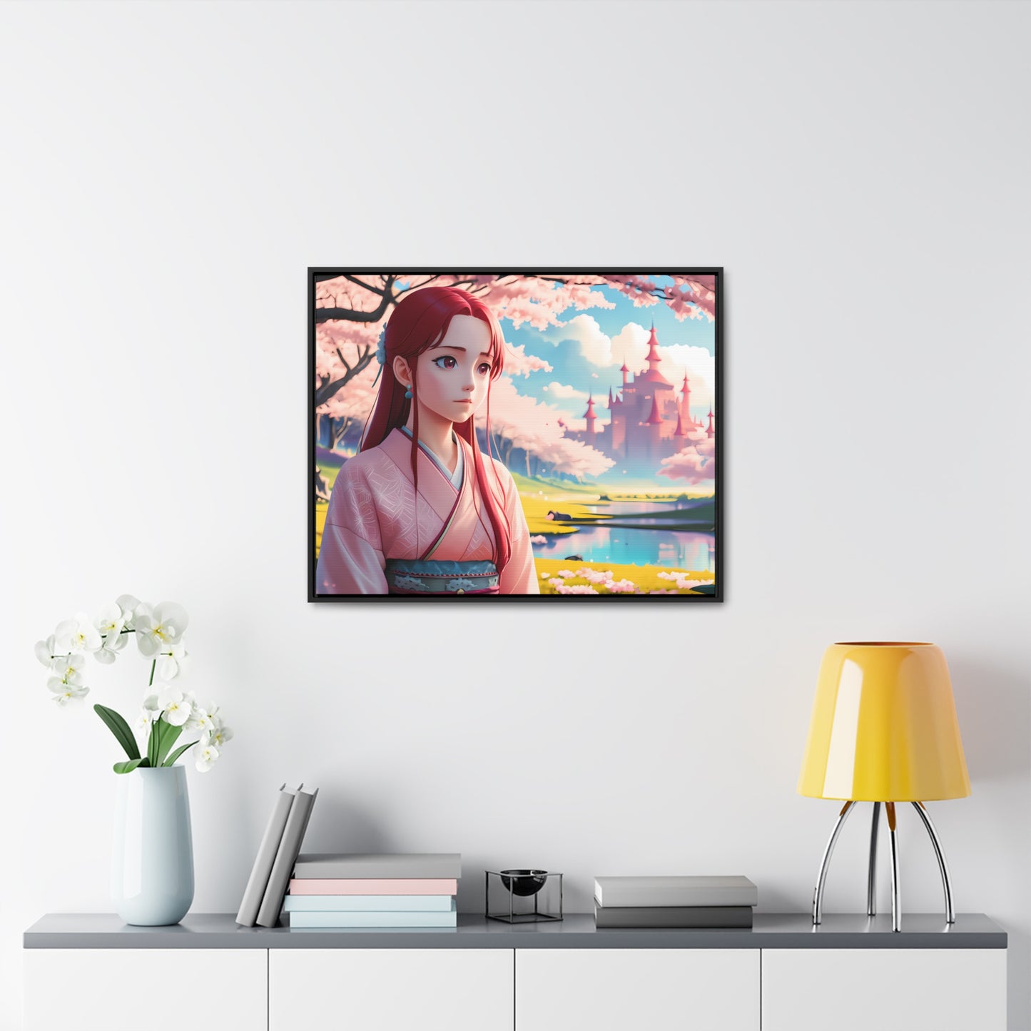 "Whispers of Spring in the Enchanted Realm" - Gallery Canvas Wraps, Horizontal Frame