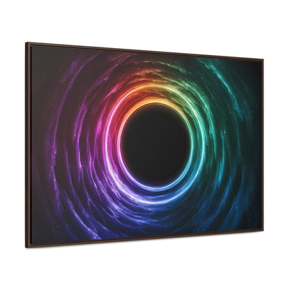 Cosmic Vortex of Light - Gallery Canvas Wraps, Horizontal Frame