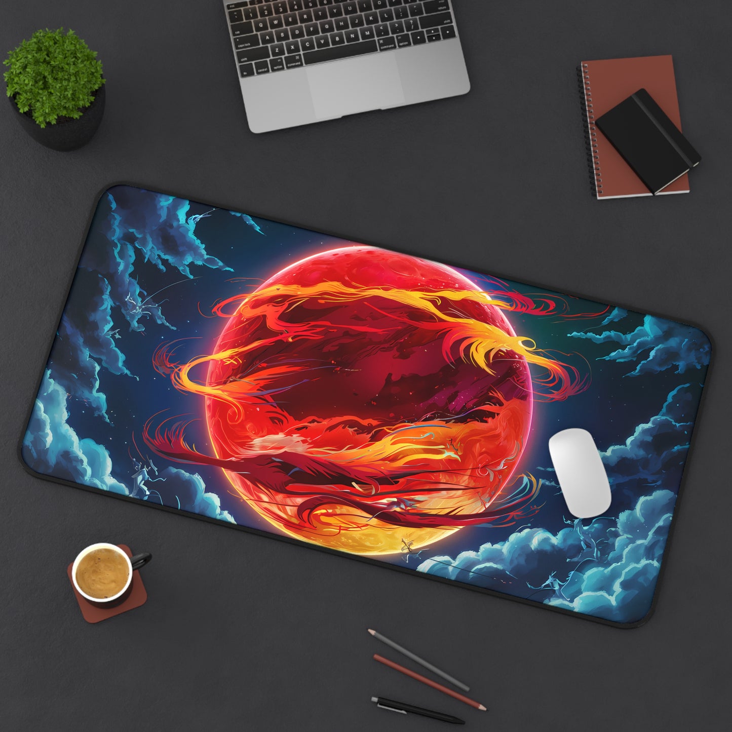 Inferno's Embrace - Desk Mat