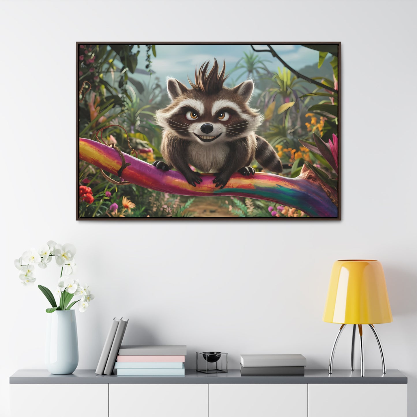 Jungle Mischief - Gallery Canvas Wraps, Horizontal Frame