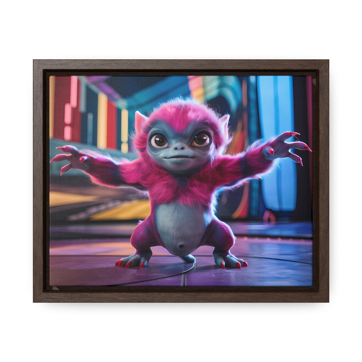 Cosmic Critter on the Dance Floor - Gallery Canvas Wraps, Horizontal Frame