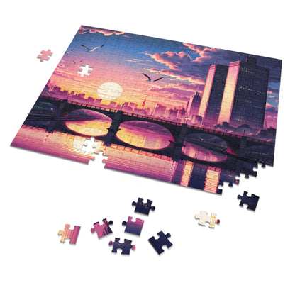 Twilight Serenity Over the City - Jigsaw Puzzle (30, 110, 252, 500,1000-Piece)