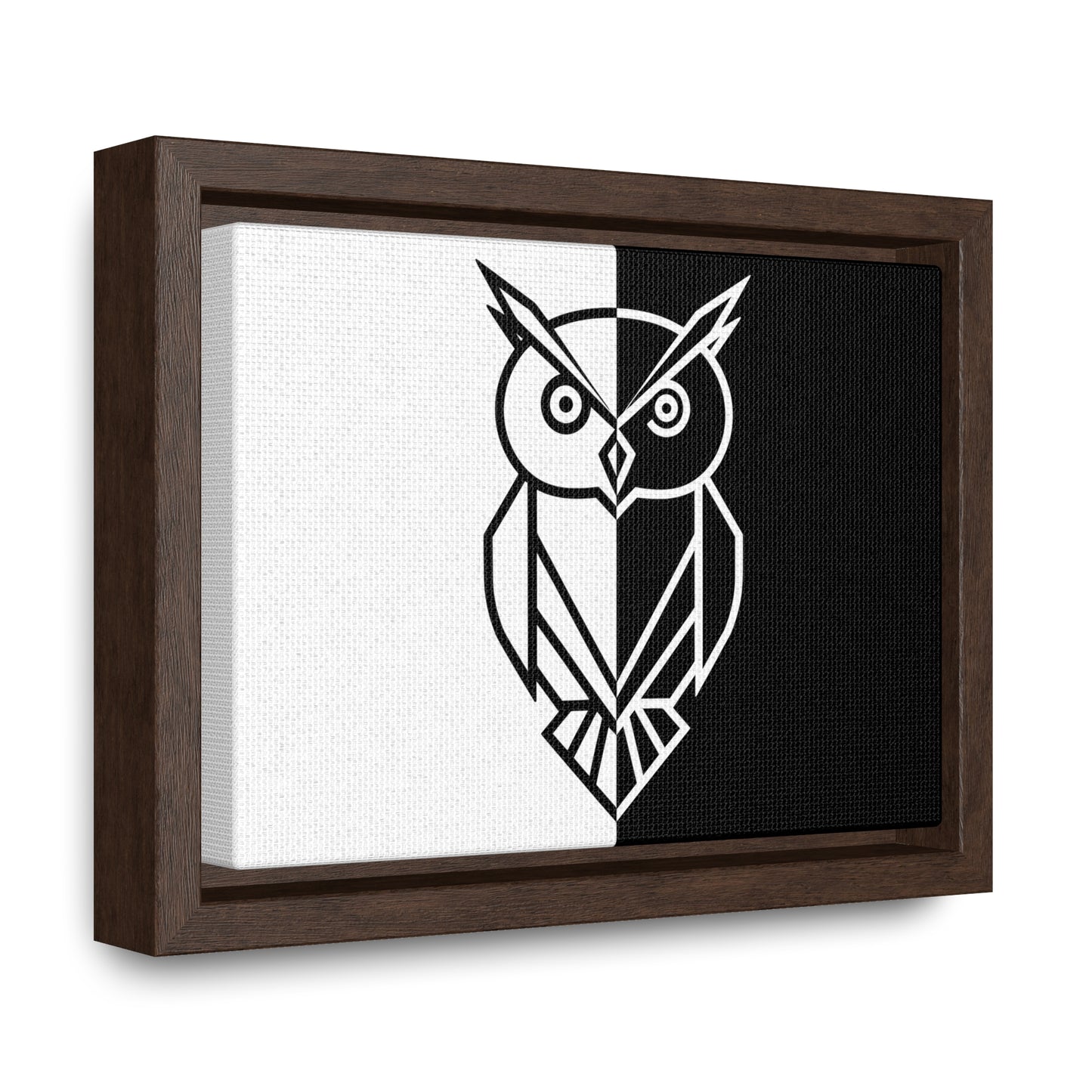 Duality of the Owl - Gallery Canvas Wraps, Horizontal Frame