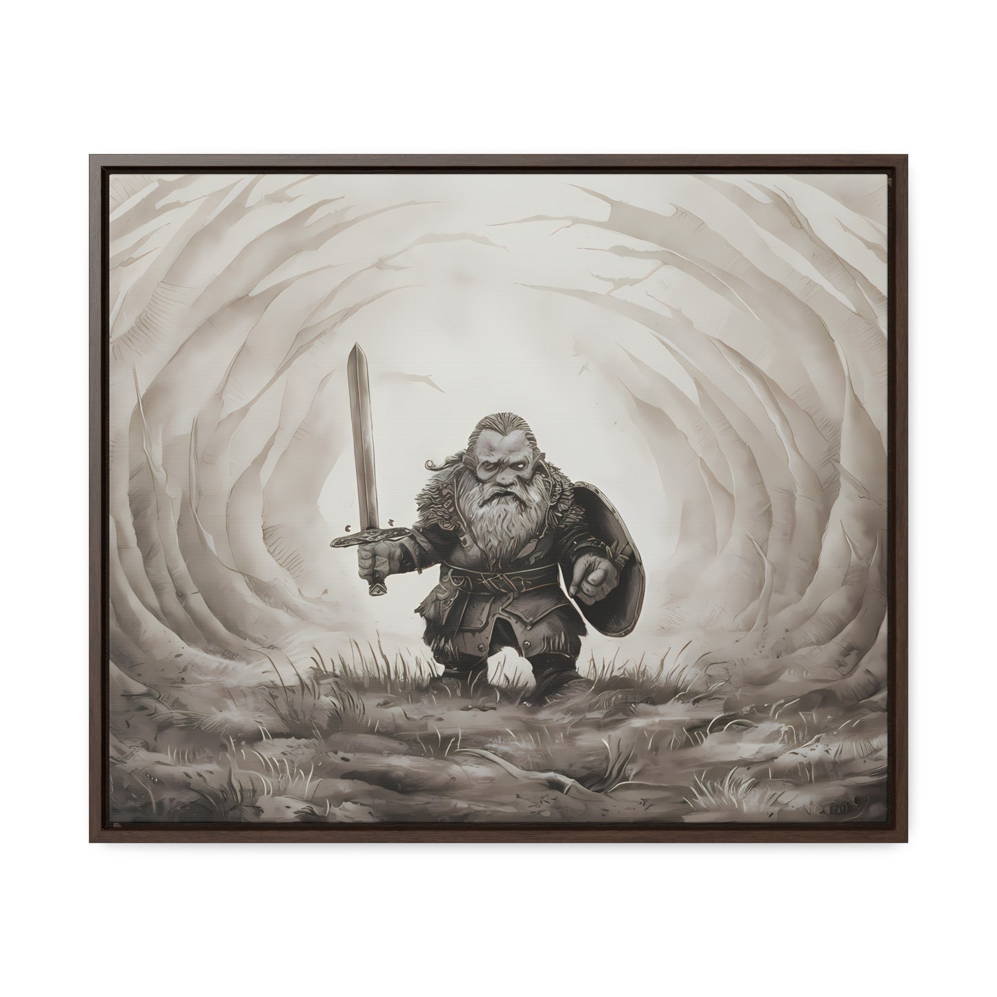 Defender of the Hollowed Path - Gallery Canvas Wraps, Horizontal Frame