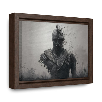 "Fragmented Warrior" - Gallery Canvas Wraps, Horizontal Frame