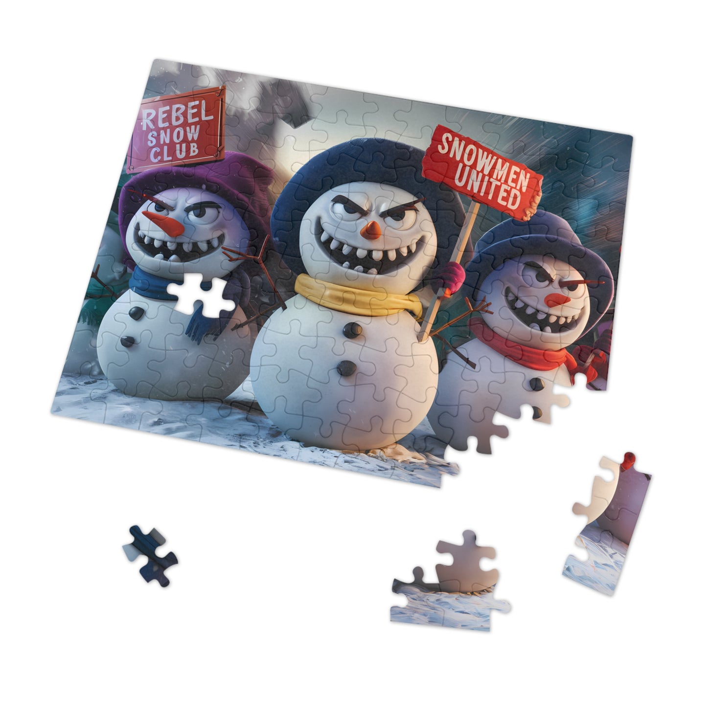 The Great Snowman Rebellion - Jigsaw Puzzle (30, 110, 252, 500,1000-Piece)