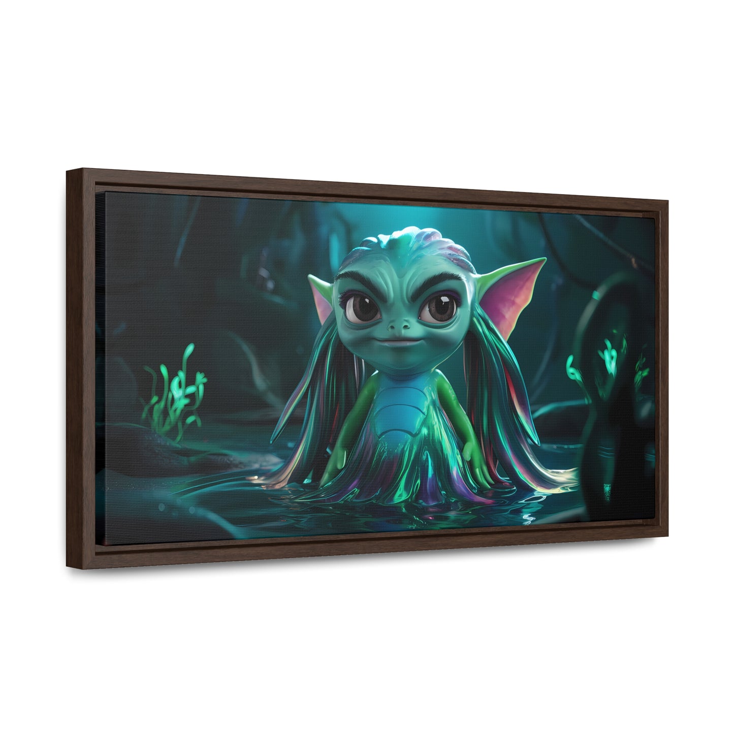 Guardian of the Enchanted Lagoon - Gallery Canvas Wraps, Horizontal Frame