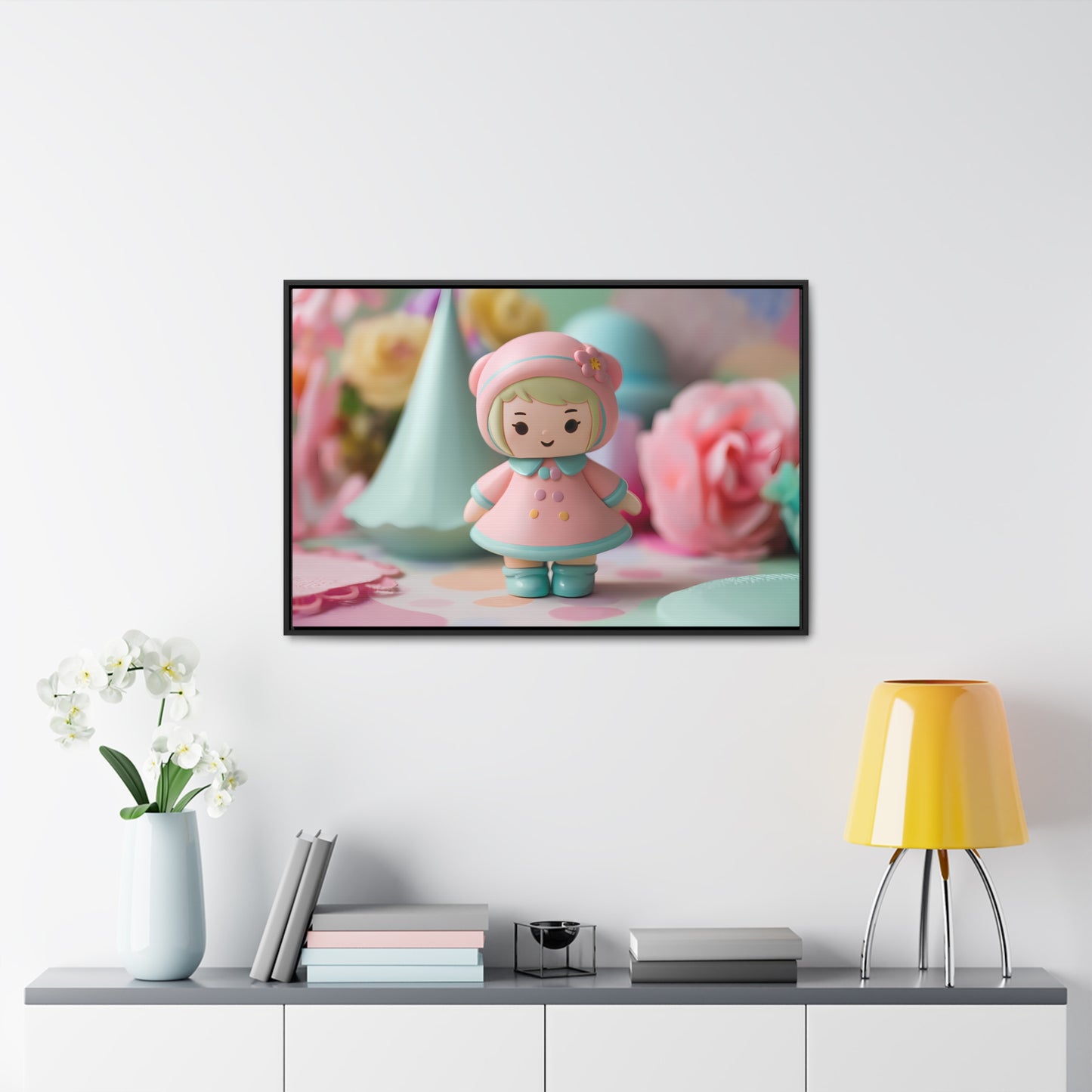 Sweet Pastel Dreamland - Gallery Canvas Wraps, Horizontal Frame