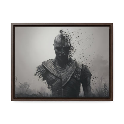 "Fragmented Warrior" - Gallery Canvas Wraps, Horizontal Frame