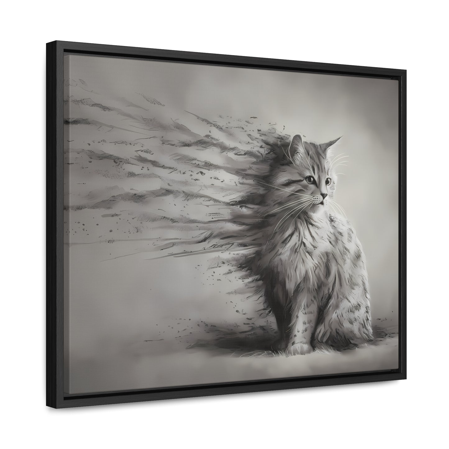 Ephemeral Whiskers - Gallery Canvas Wraps, Horizontal Frame