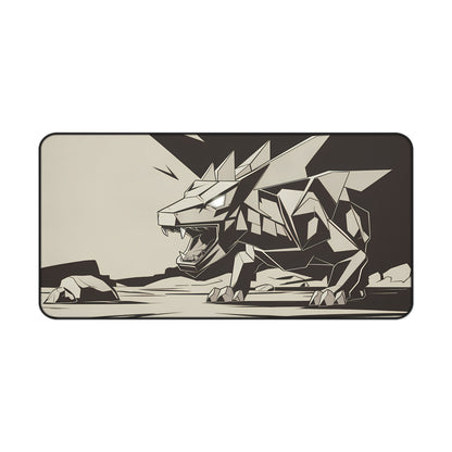 Steel Roar in the Wastelands - Desk Mat