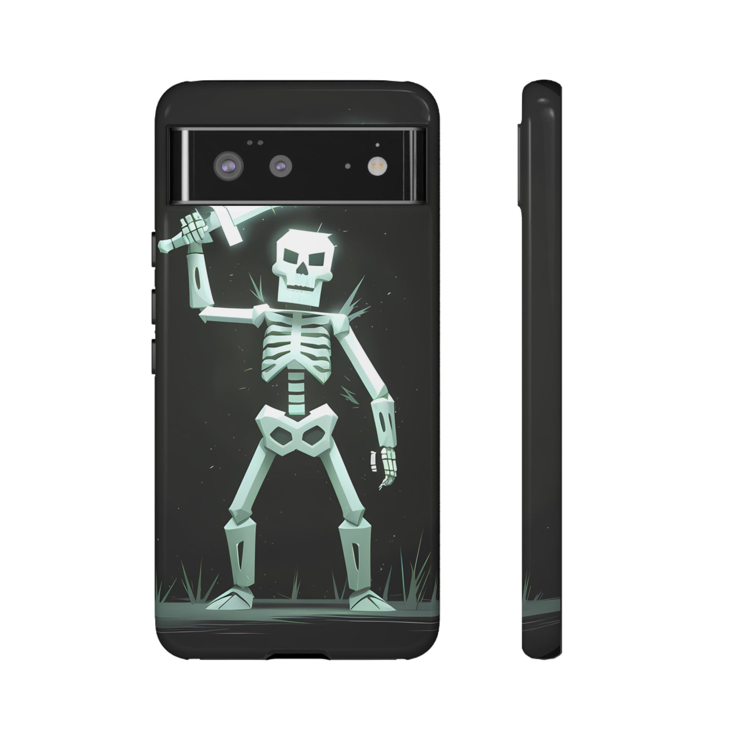 Geometric Skeleton Swordsman - Smartphone Tough Cases