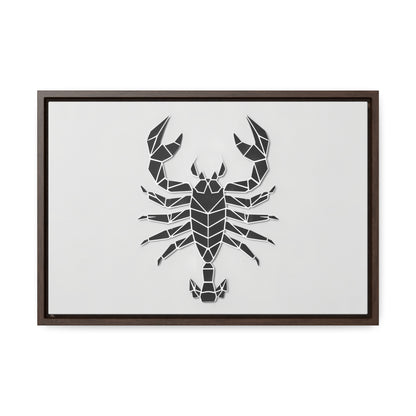 Geometric Scorpion Icon - Gallery Canvas Wraps, Horizontal Frame