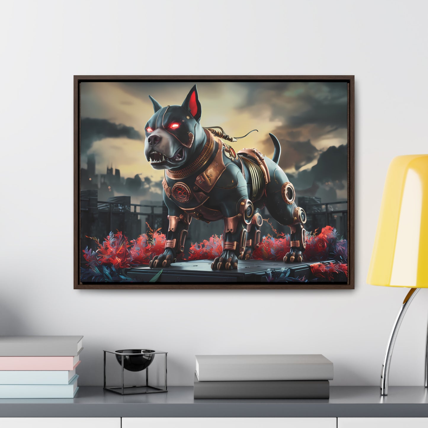 Cyberhound Sentinel - Gallery Canvas Wraps, Horizontal Frame