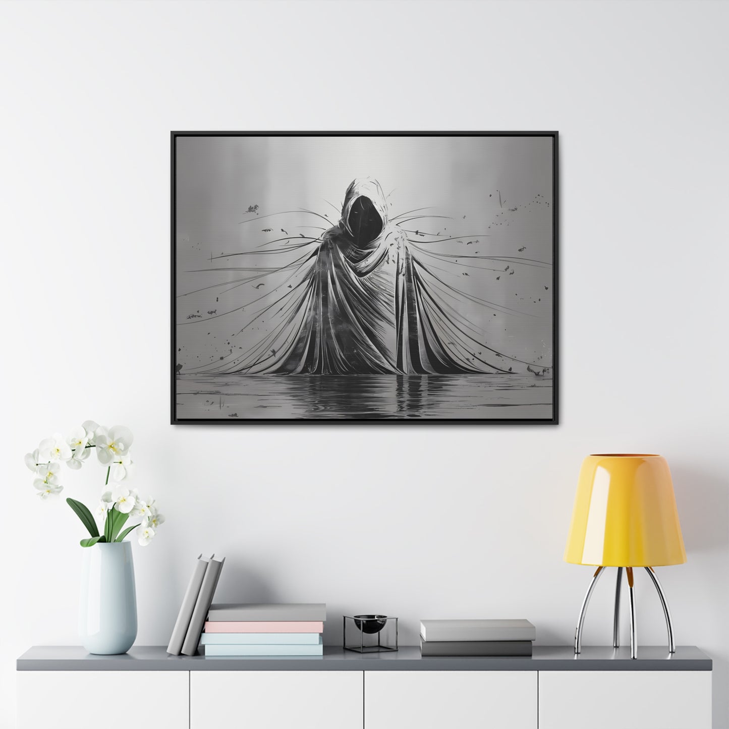 Ethereal Sentinel of the Abyss - Gallery Canvas Wraps, Horizontal Frame