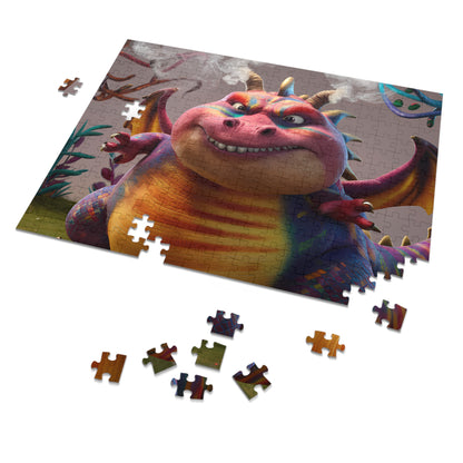 "Rainbow Scaled Mischief" - Jigsaw Puzzle (30, 110, 252, 500,1000-Piece)