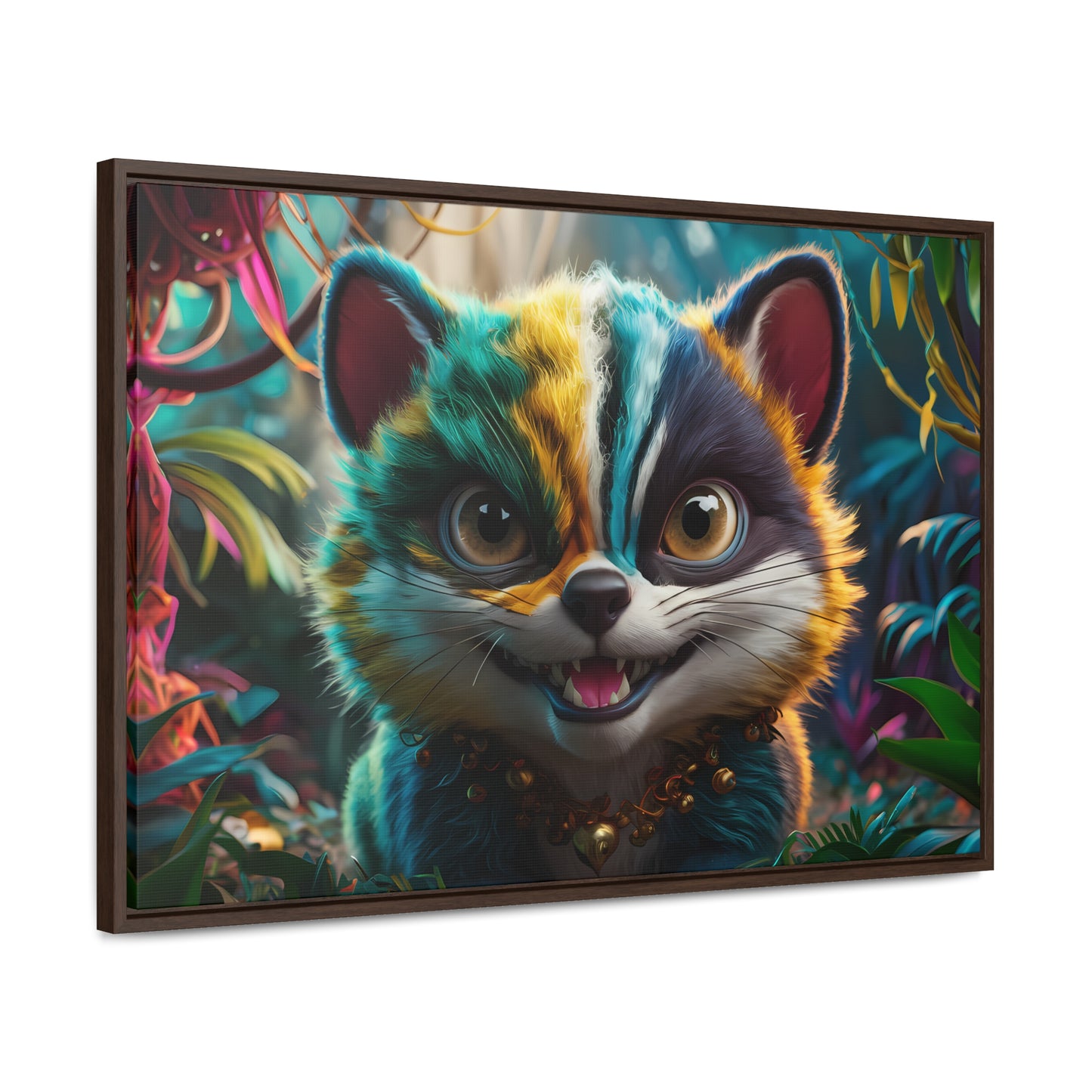 Jungle Mischief - Gallery Canvas Wraps, Horizontal Frame