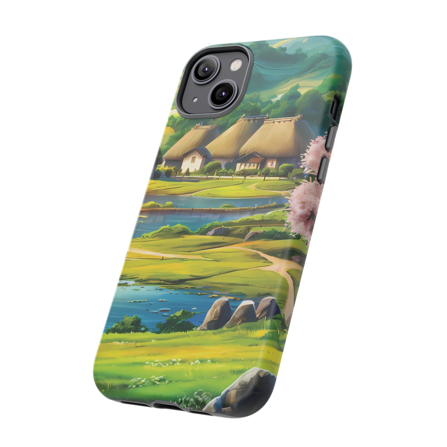 Idyllic Anime Village - Smartphone Tough Cases