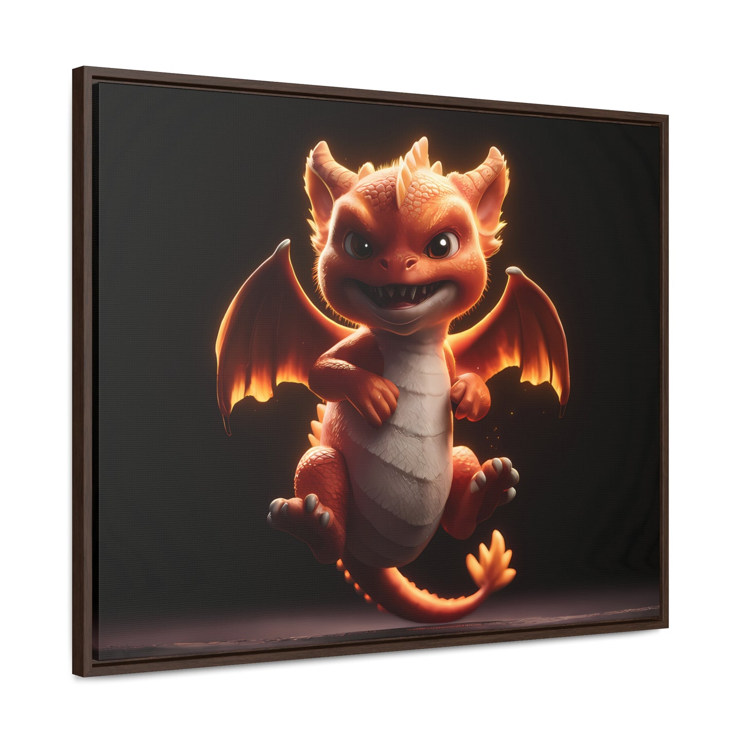 Fiery Mischief - Gallery Canvas Wraps, Horizontal Frame