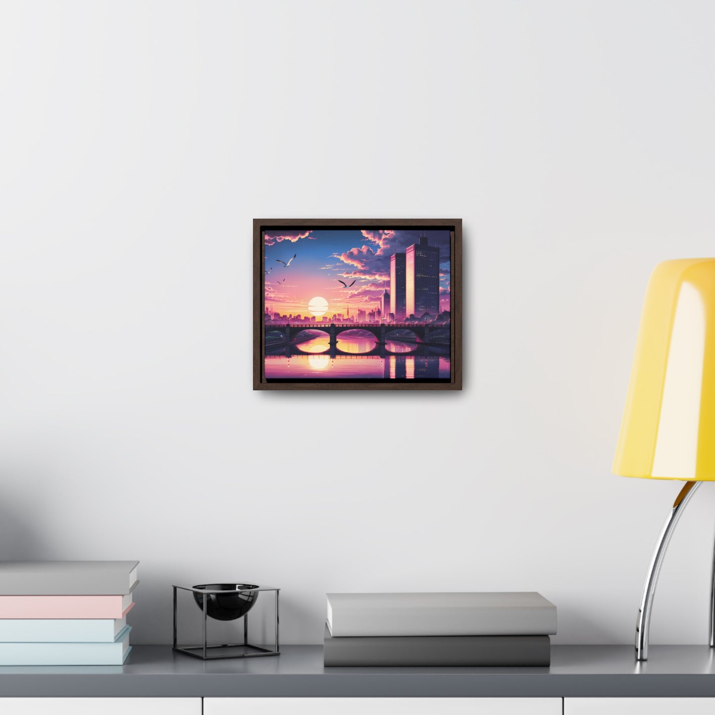 Twilight Reflections - Gallery Canvas Wraps, Horizontal Frame