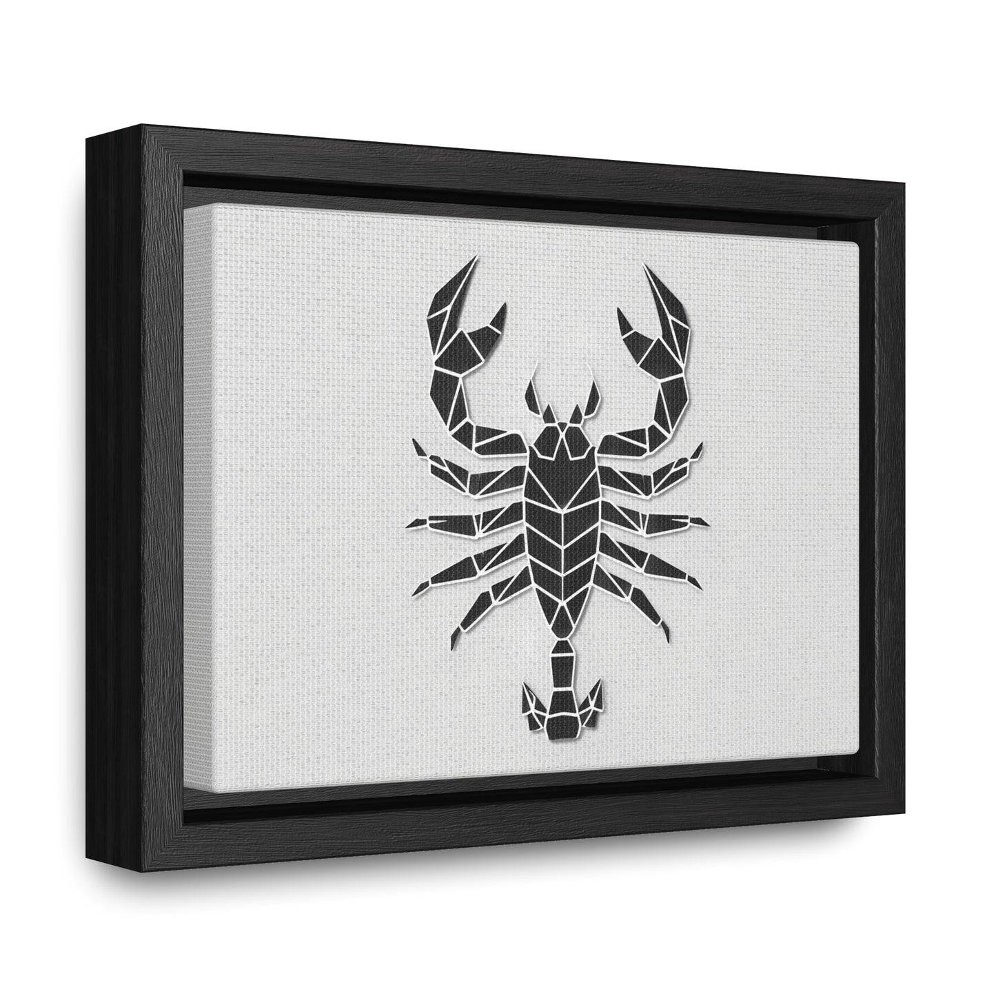 Geometric Scorpion Icon - Gallery Canvas Wraps, Horizontal Frame