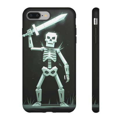 Geometric Skeleton Swordsman - Smartphone Tough Cases