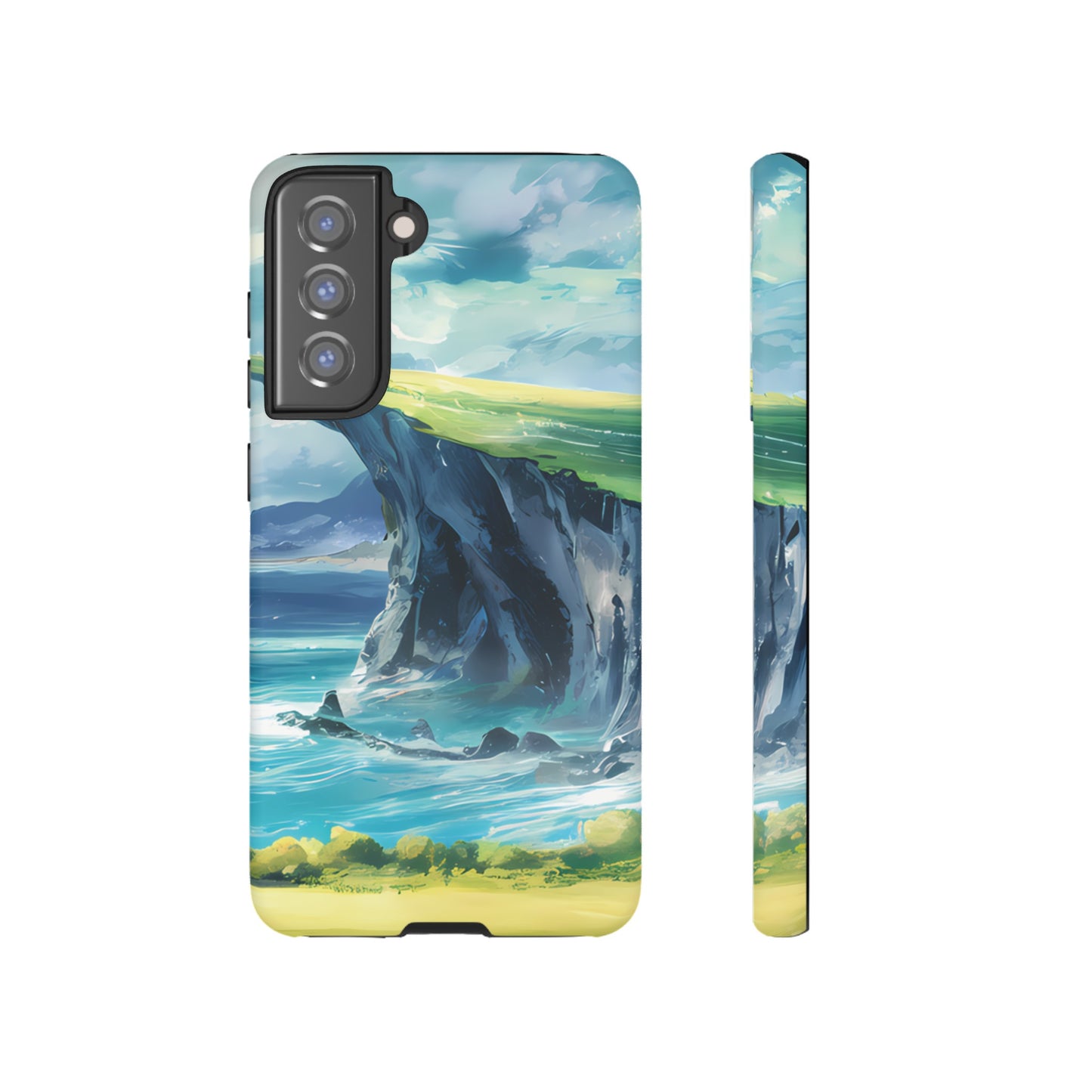 Anime Cliff by the Sea - Smartphone Tough Cases