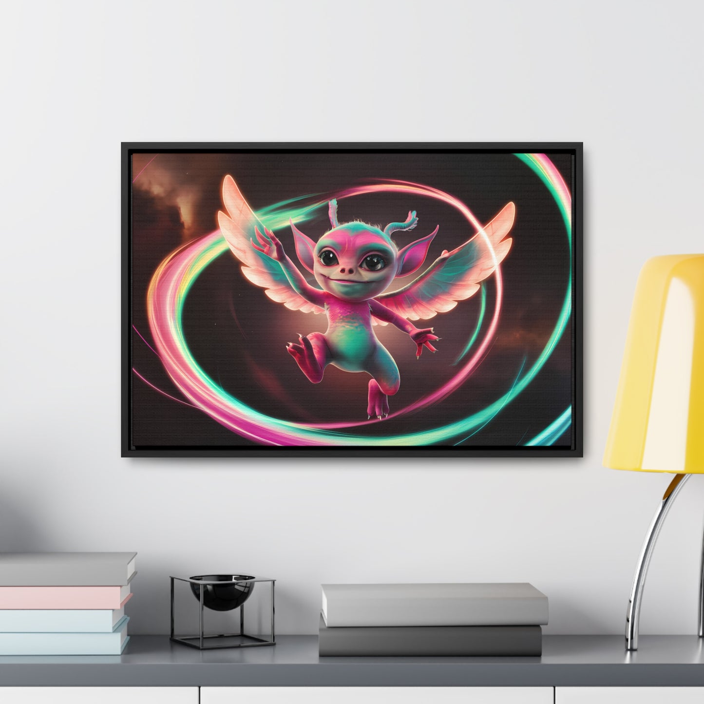 Wings of Radiant Joy - Gallery Canvas Wraps, Horizontal Frame