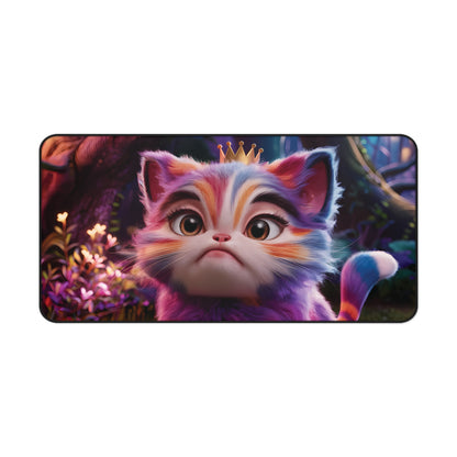 Cute Rainbow Cat - Desk Mat