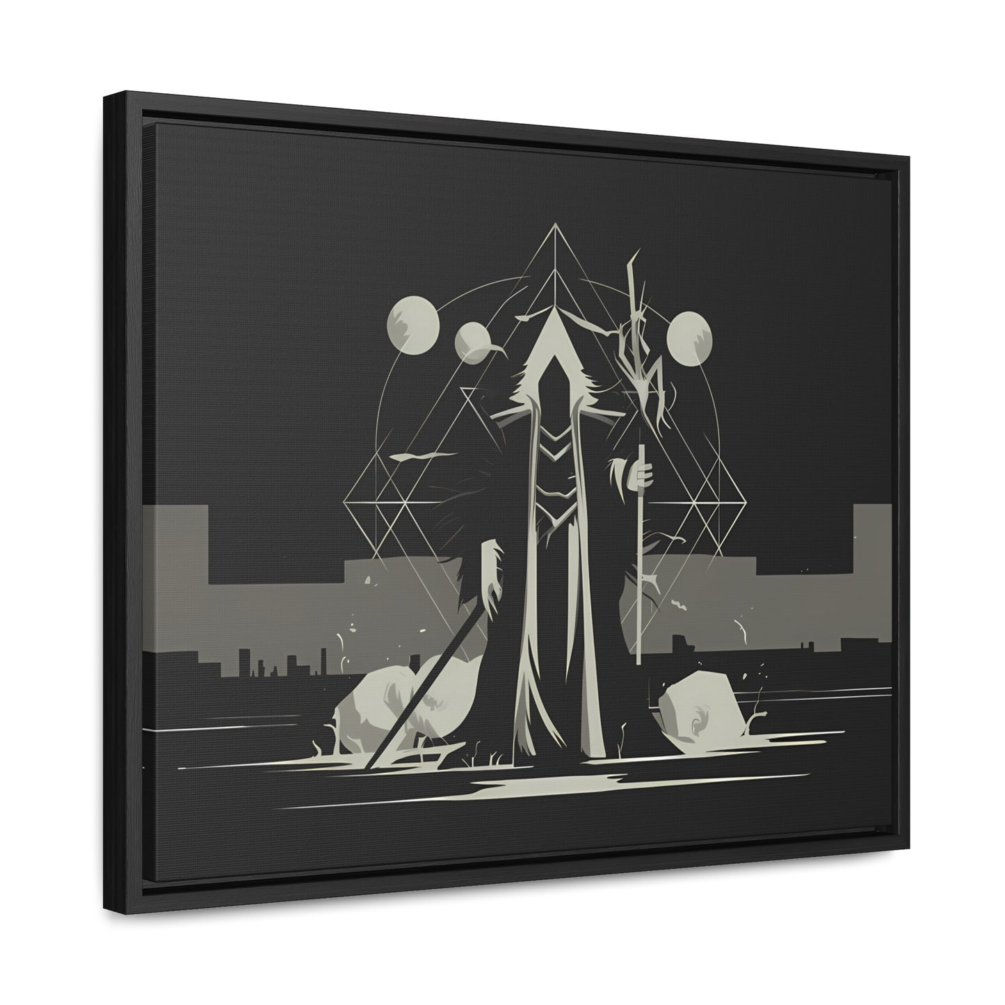 The Arcane Guardian of the Shadows - Gallery Canvas Wraps, Horizontal Frame