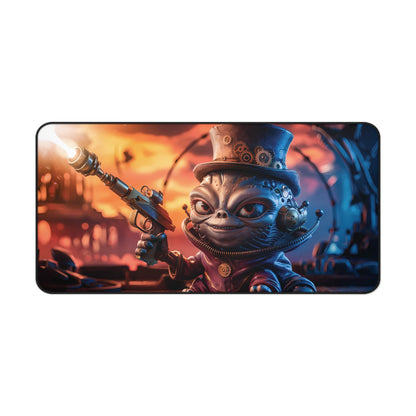 Cute Steampunk Alien - Desk Mat