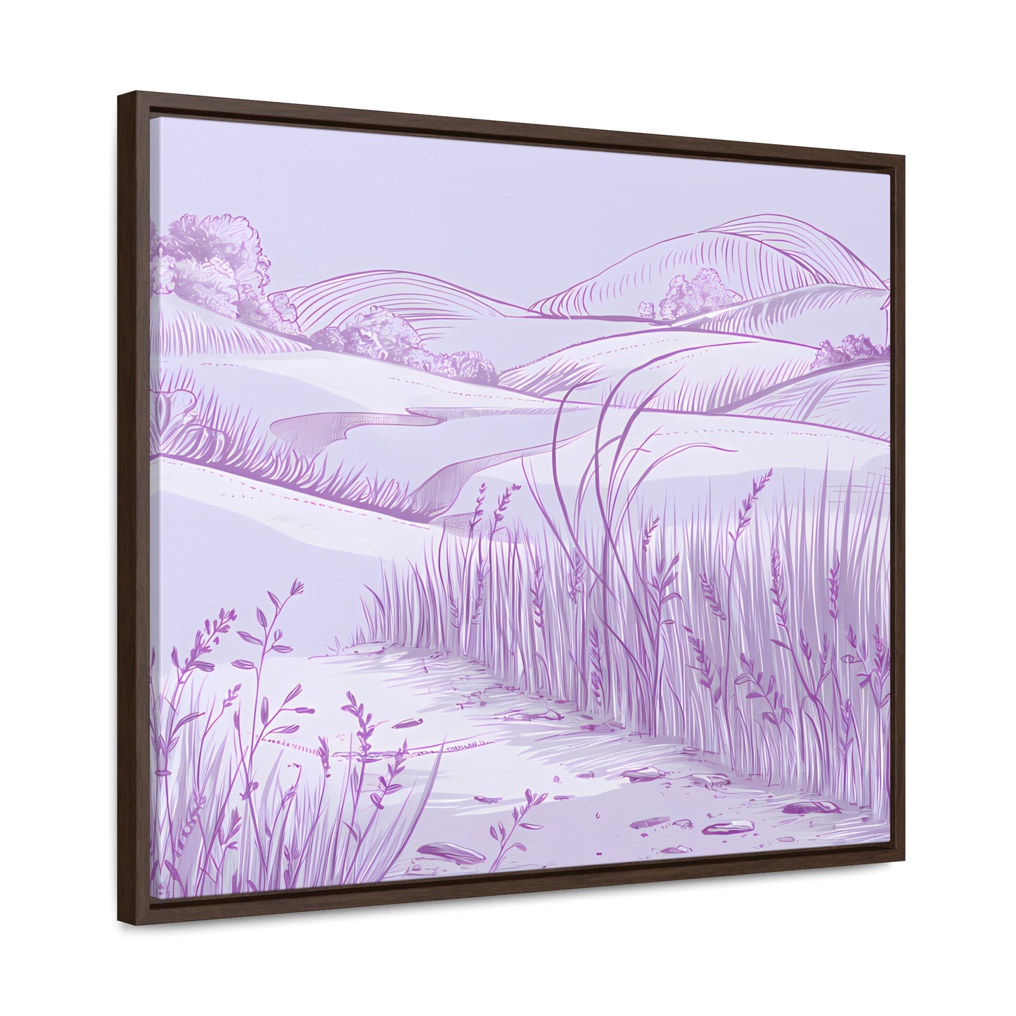 Whispers of the Lavender Hills - Gallery Canvas Wraps, Horizontal Frame