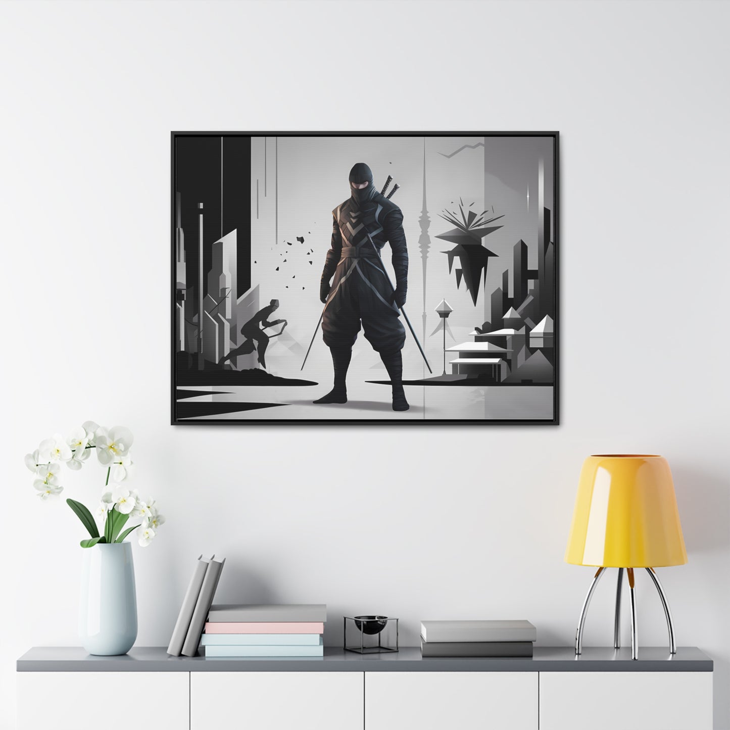 Shadowblade: The Silent Protector - Gallery Canvas Wraps, Horizontal Frame