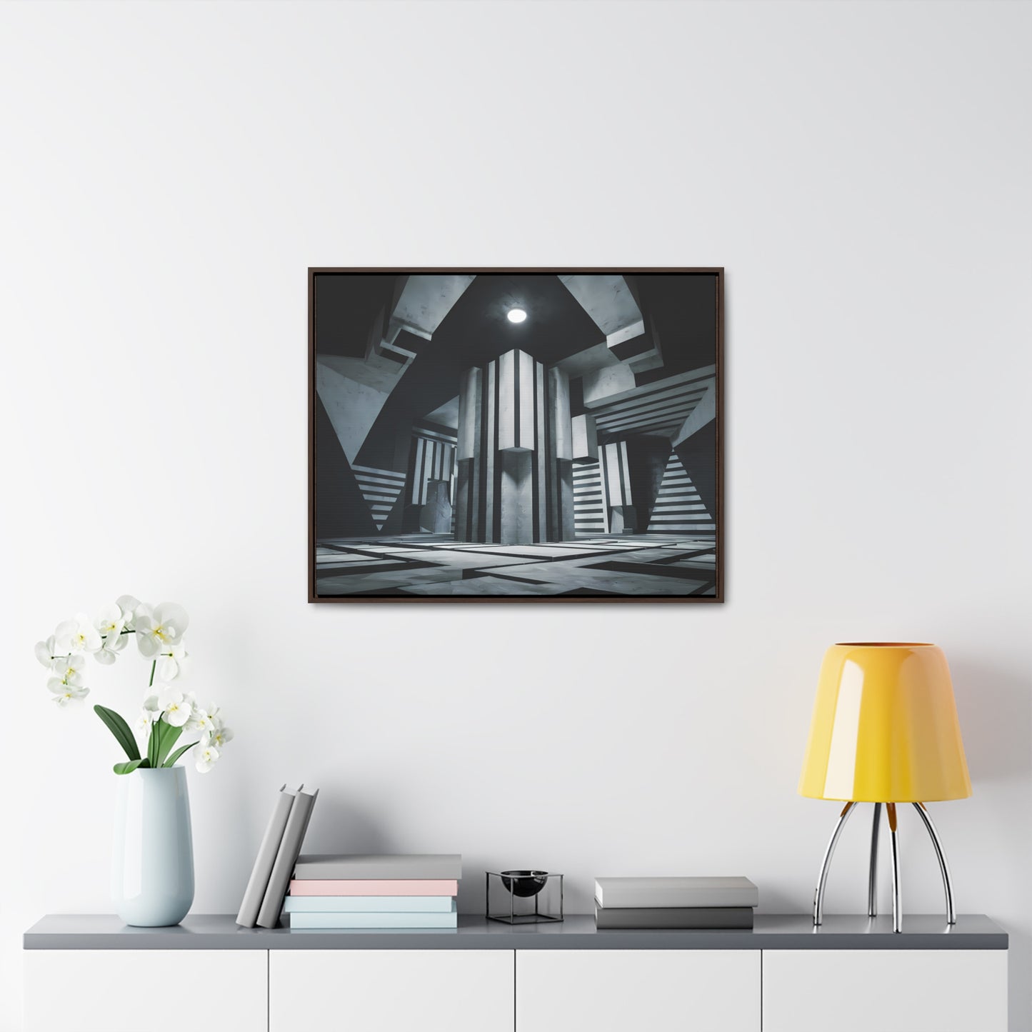 The Geometry of Shadows - Gallery Canvas Wraps, Horizontal Frame