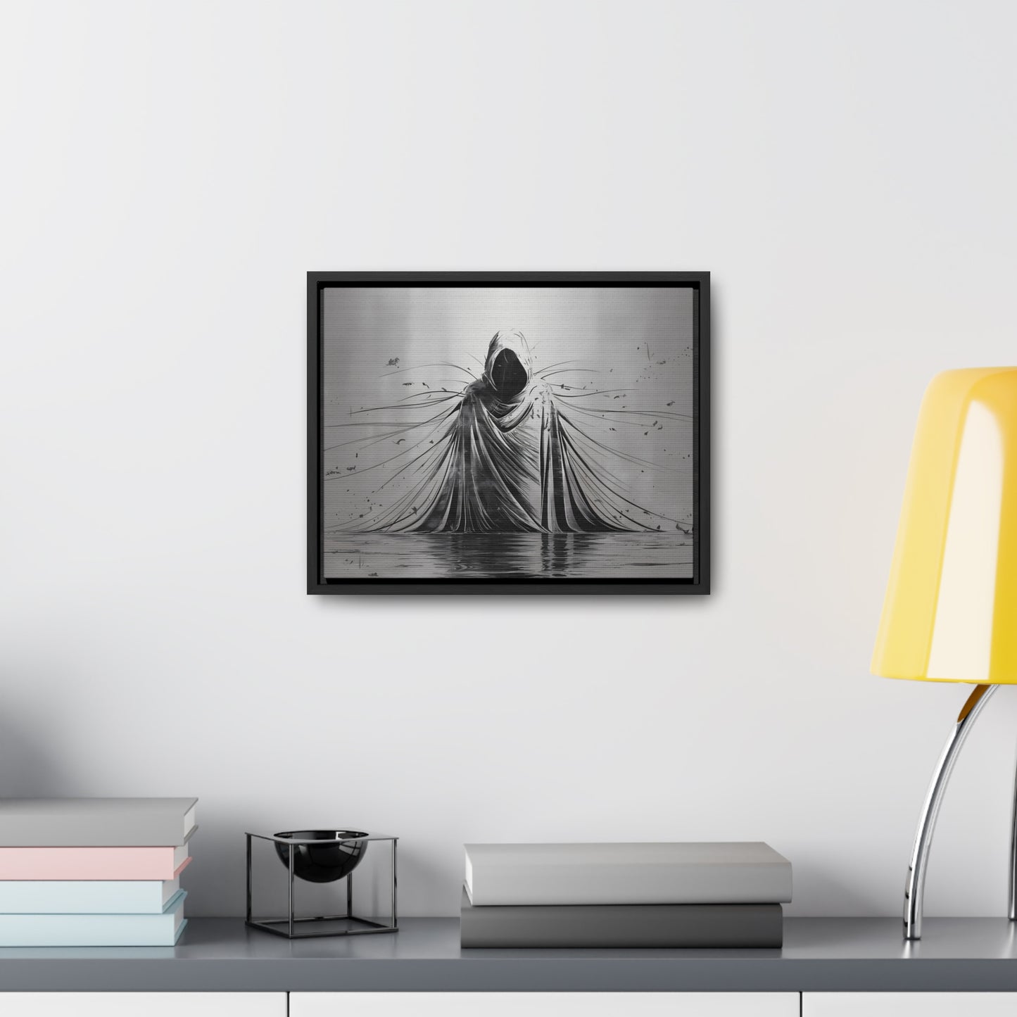 Ethereal Sentinel of the Abyss - Gallery Canvas Wraps, Horizontal Frame