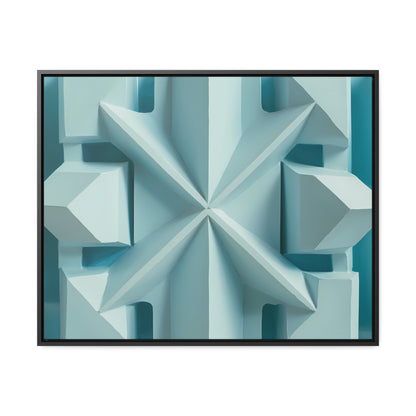 Fractal Symmetry in Ice - Gallery Canvas Wraps, Horizontal Frame