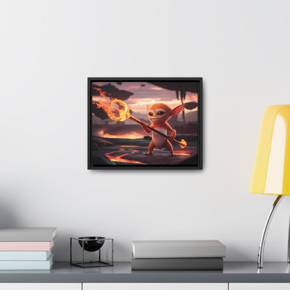 "Guardian of the Flame" - Gallery Canvas Wraps, Horizontal Frame