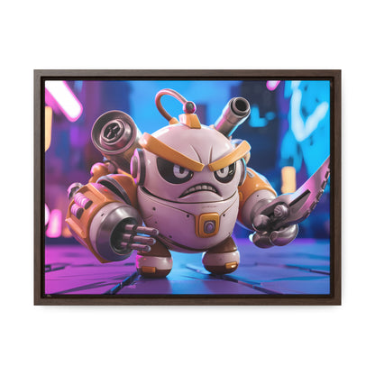 Battle-Ready Robo Warrior - Gallery Canvas Wraps, Horizontal Frame