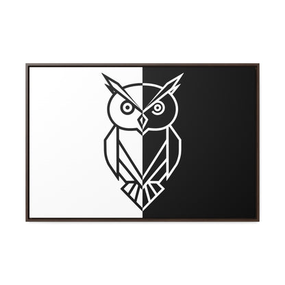 Duality of the Owl - Gallery Canvas Wraps, Horizontal Frame