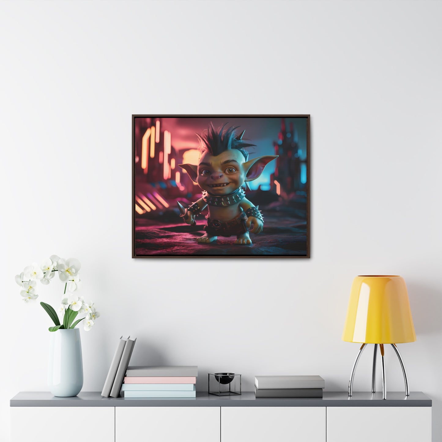 Goblin of the Neon Wastelands - Gallery Canvas Wraps, Horizontal Frame