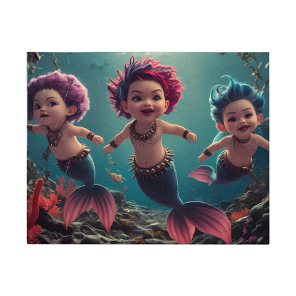 Cute Mermaids - Jigsaw Puzzle (30, 110, 252, 500,1000-Piece)