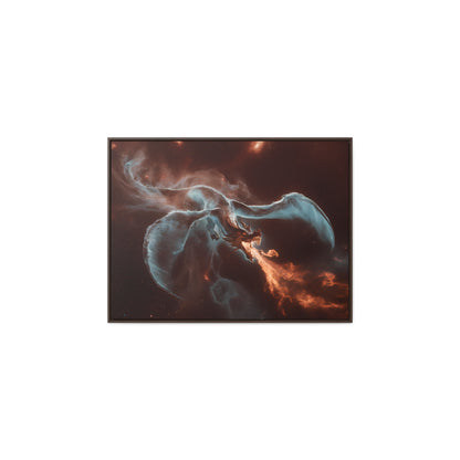 Celestial Inferno Dragon - Gallery Canvas Wraps, Horizontal Frame