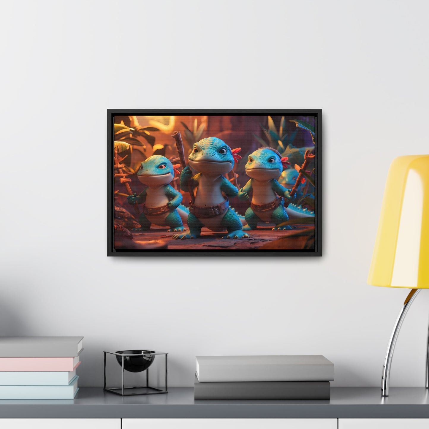 Guardians of the Jungle Tribe - Gallery Canvas Wraps, Horizontal Frame