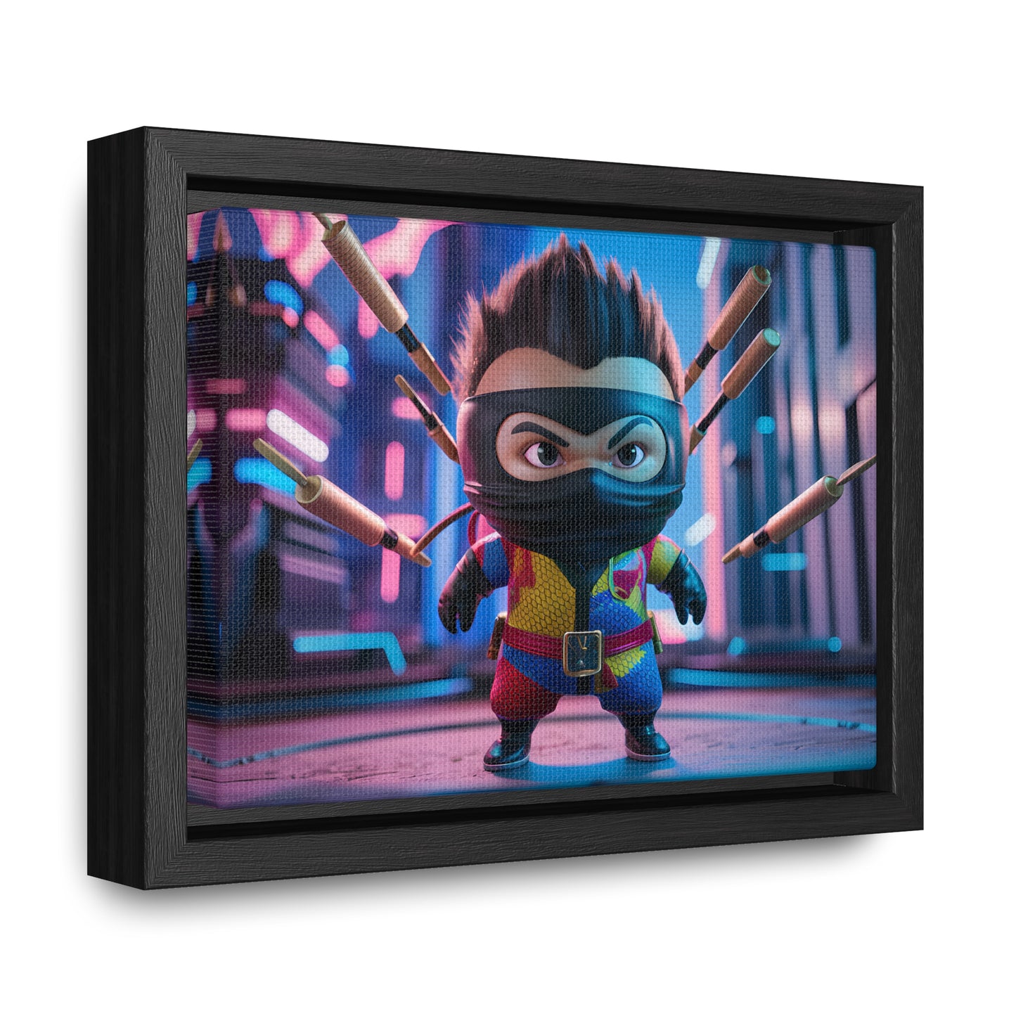 Ninja Toy Showdown - Gallery Canvas Wraps, Horizontal Frame