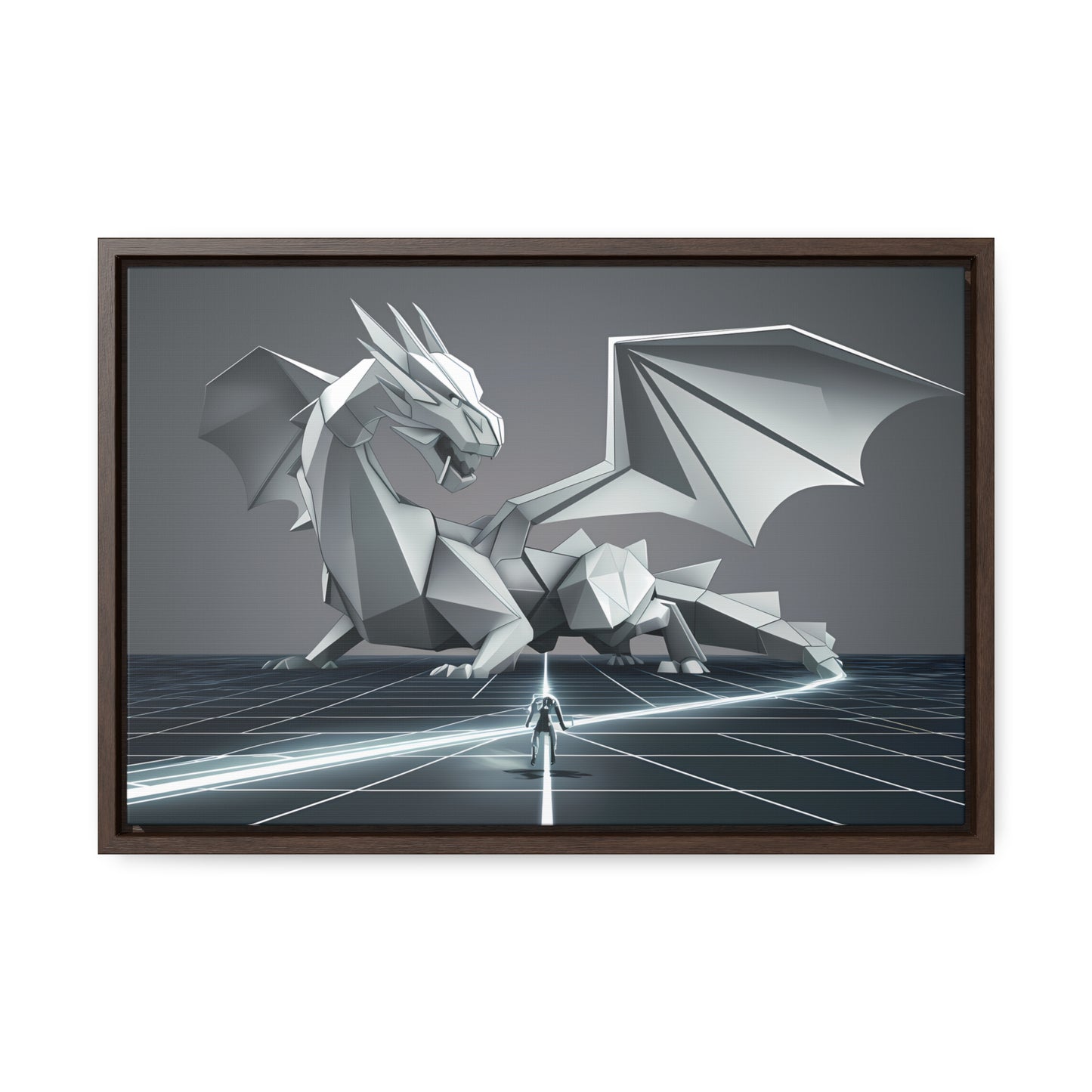 Confrontation in the Digital Realm - Gallery Canvas Wraps, Horizontal Frame