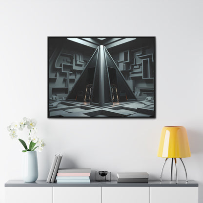 Sanctum of the Obsidian Pyramid - Gallery Canvas Wraps, Horizontal Frame